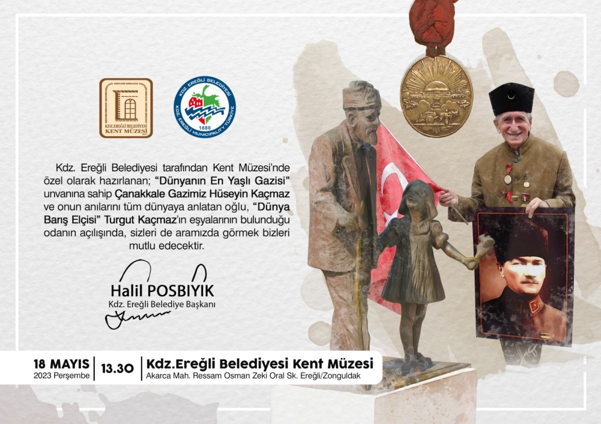 HÜSEYİN KAÇMAZ VE TURGUT KAÇMAZ, BELEDİYE KENT MÜZESİ’NDE YAŞATILACAK