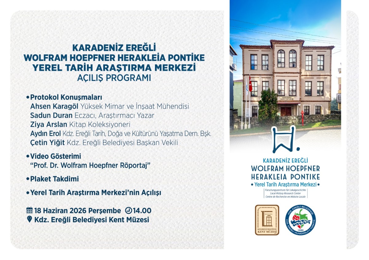 KDZ.EREĞLİ BELEDİYESİ’NDEN YEREL TARİH ARAŞTIRMA MERKEZİ