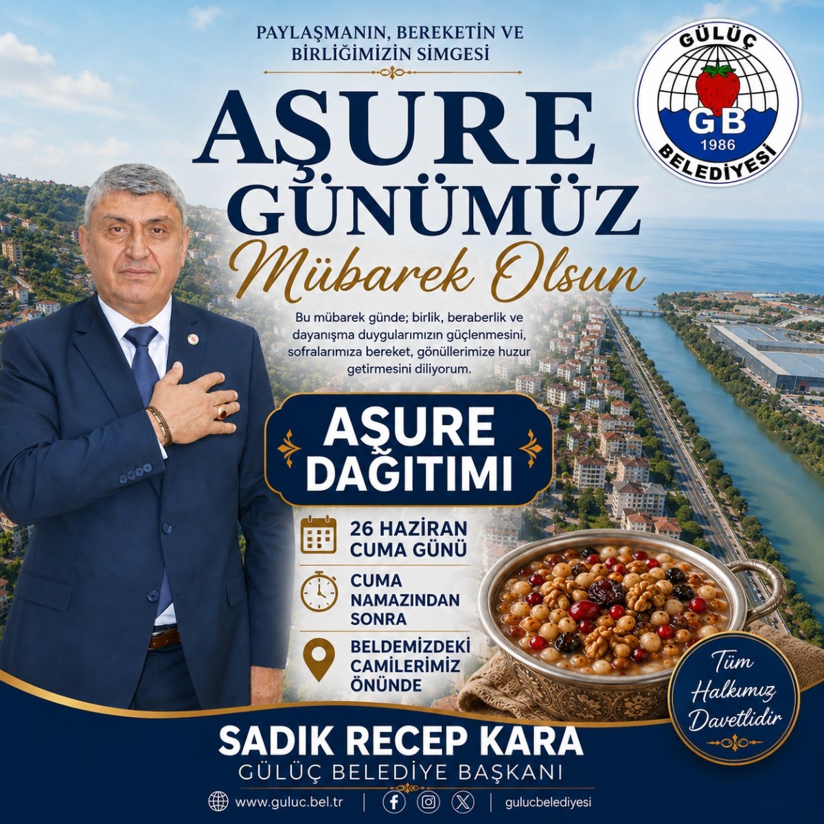 Gülüç Belediyesi’nden Aşure Günü İkramı