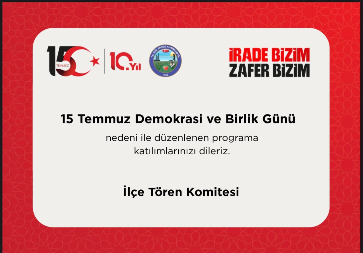 15 Temmuz Demokrasi ve Milli Birlik Günü Programı